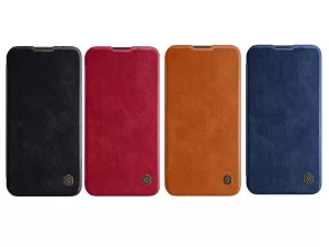 کیف آیفون 14 نیلکین Nillkin Apple iPhone 14 Qin Pro Leather Case