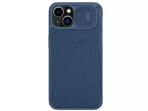 کیف چرمی و پارچه ای آیفون نیلکین Nillkin iPhone 14 Plus Qin Pro Plain Leather + Cloth Case