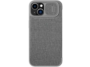 کیف چرمی و پارچه ای آیفون نیلکین Nillkin iPhone 14 Plus Qin Pro Plain Leather + Cloth Case