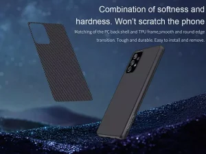 قاب محافظ فیبر نیلکین سامسونگ Nillkin Synthetic Fiber Samsung Galaxy A72 5G