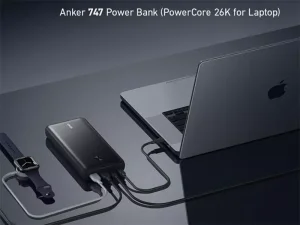 پاوربانک تایپ سی و یو اس بی 25600 میلی آمپر ساعت لپ تاپ 87 وات انکر ANKER PowerCore III Elite 26K 87W A1291